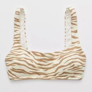 Animal print bikini top